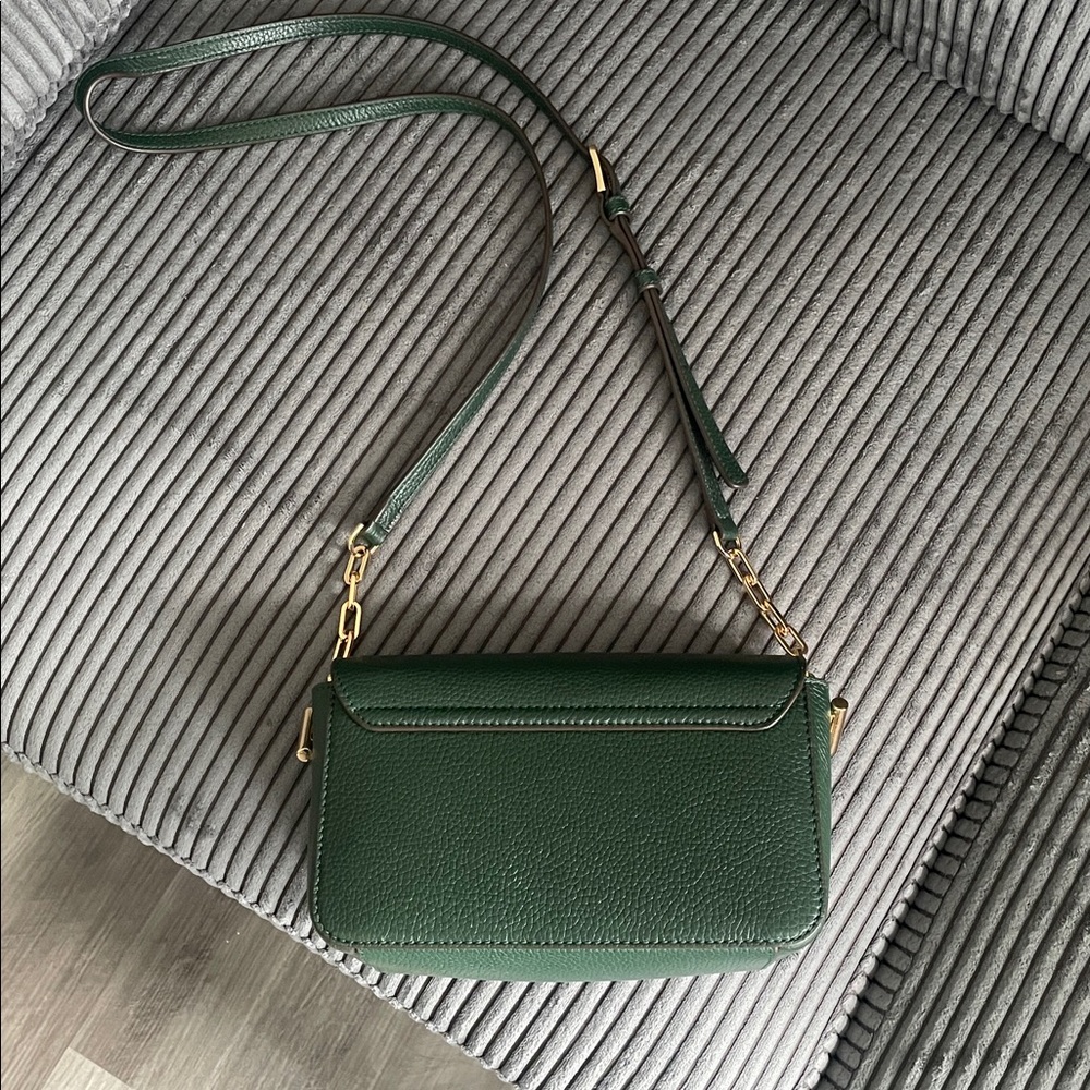 Tory Burch Thea Forest Green Crossbody Bag - Picture 4 of 4